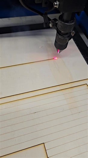 Cutting some 3mm ply for building kits. | Daniel Custom Products