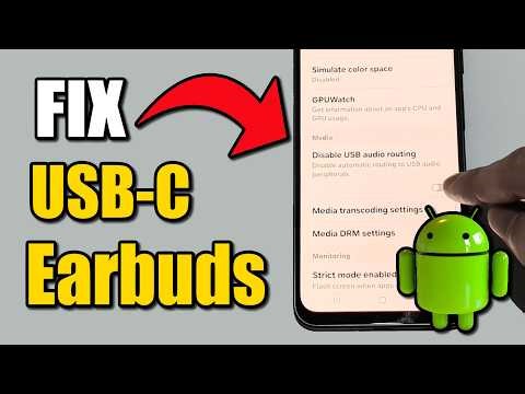 Fix USB Type C Earphones Not Detected (Best Tutorial)