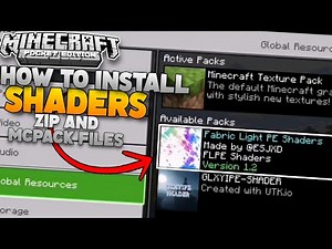How To Install Shaders in Minecraft PE [ Any Version ] | Zip & Mcpack Files [ 2021 ]
