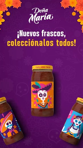 Descubre la edición limitada de Doña María para Día de Muertos: una fusión de tradición, color y sabor. ¡Son 3 presentaciones únicas, no te quedes sin la tuya! | Mole Doña María