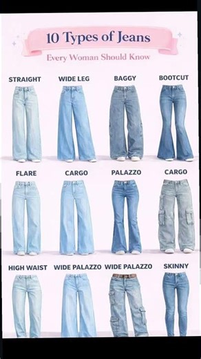 10 Types of Jeans Every Woman Should Know 👖✨
