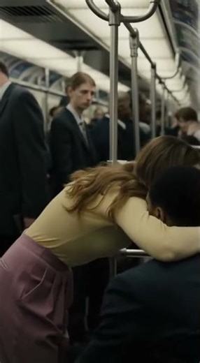 A crowded train in a subway , Shinjuku Line rush hour chaos unfolds #Tokyo #Subway #RushHour