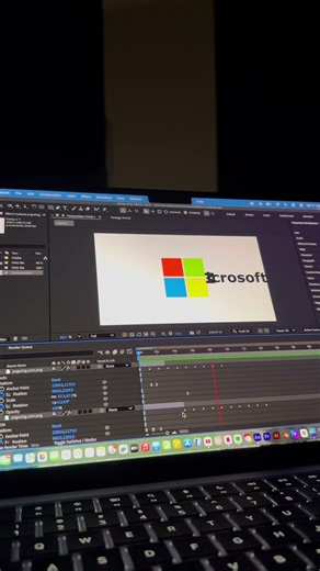 Microsoft Logo Animation Aftereffects #aftereffects #logodesign #logoanimation #logotransition