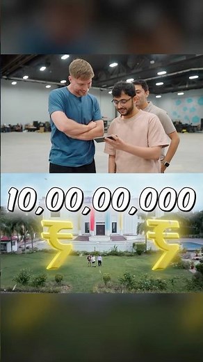 Mr Beast reacts to Mr Least🙃🤑 #carryminati #mrbeast #shorts #comedy