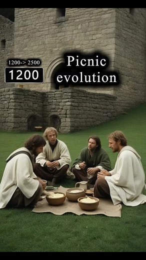 15K views · 2.3K reactions | Picnic evolution from 1200 to 2500 ❤️ @evotimelab #evolution #timelapse #picnic #travel #picnic #picknick #picnicday #picnictime | Evolution Time | Facebook