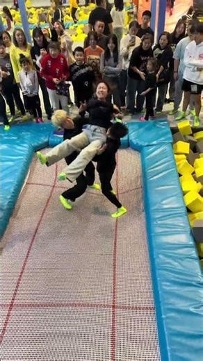 Internet Princess Carry Weightless Experience Trampoline Fun Why Not Jump Like Kids