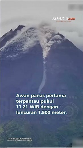 Gunung Merapi Erupsi, Luncurkan Awan Panas Sejauh 2 Km