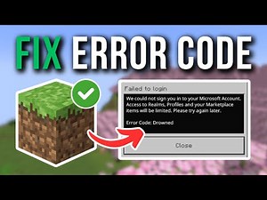 How To Fix Minecraft Error Code Drowned - Full Tutorial