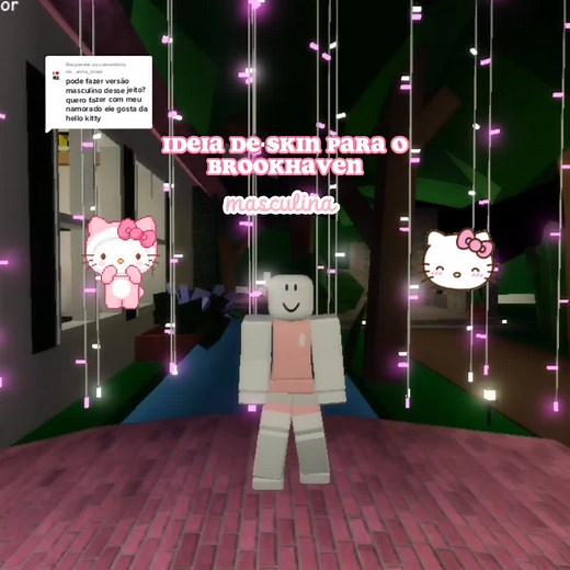 Skins de Hello Kitty para chicos en Brookhaven