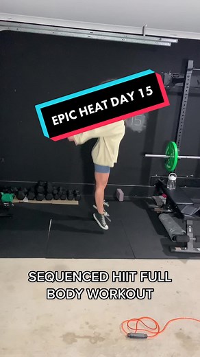Day 15 of EPIC Heat by Caroline Girvan #EPICHEAT #carolinegirvan #weighttraining #fitness #homeworkout #fyp #foryou #fypシ #gymtok #workout #postpartumjourney #weightloss #HIIT