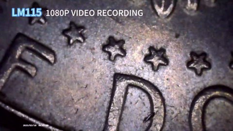 Amazon.com : LM115 LCD Digital Coin Microscope for Adults and Kids, 5'' Handheld Coin Magnifier with Screen, Anti-Shake, 12MP Portable Microscope Camera with 8 LED Lights, PC View, Metal Stand, 1080P Video : Electronics