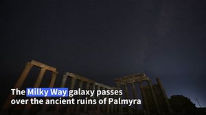 Timelapse shows Milky Way passing over Syria's Palmyra ruins
