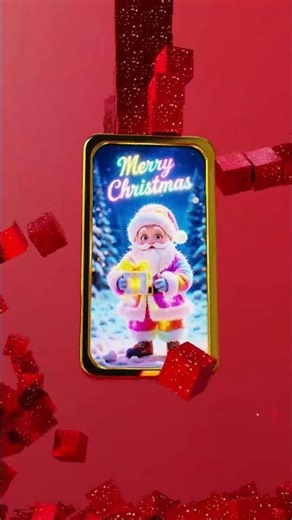 Santa Claus and Noel Boxs 3D Loop Animation