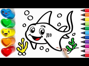 🐠Drawing and Coloring a Cute Stingray | Easy Step By Step Tutorial for Beginners #208