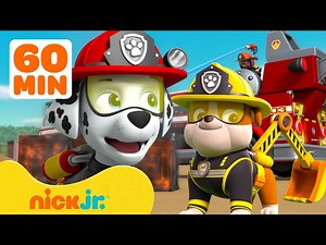 Best PAW Patrol Fire Rescue Moments! 🚒🔥 #5 | 60 Minutes | Nick Jr. - Videos For Kids