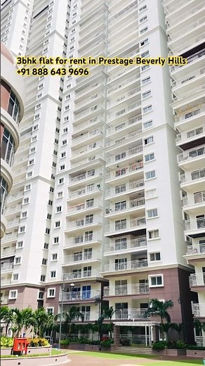 3bhk flat for rent in Prestage Beverly Hills +91 888 643 9696 #financialdistrict