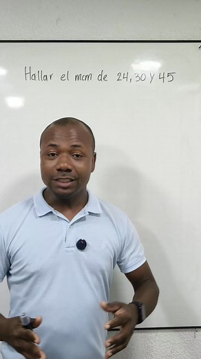 En esta oportunidad te explicaré detalladamente cómo hallar el mínimo común múltiplo del 24 el 30 y el 45 #aritmetica #math #mcm #minimoComunMultiplo | Profe Edinson
