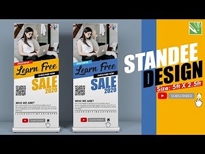 How To Design a Standee in CorelDRAW | Modern Standee Design & Printing
