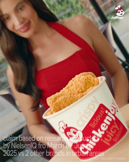 23K views · 503 reactions | 4 out of 5 Pinoys choose Chickenjoy kaya #PinakaPinipiliOurPinakaMalakiPinakaMasarapChickenjoy is ON REPEAT!  (claim based on research conducted by NielsenIQ from Mar 8–Jun 5, 2025 vs 2 other brands in urban areas) Starts at P88! (Solo) (Price varies) Order now:  https://jollibee.onelink.me/U65H/ppu7ow43  JollibeeDelivery.com ☎️ #87000  Dine-in or Take Out  Drive-Thru ️ GrabFood or Foodpanda | Jollibee | Facebook