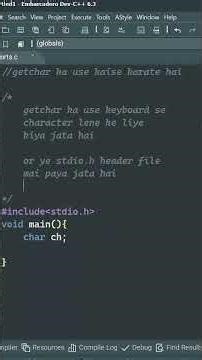 getchar in C 🤔 | How getchar Works | C Programming | #shorts