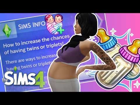 How to have Twins or Triplets 👶👶🍼🍼 | The Sims 4