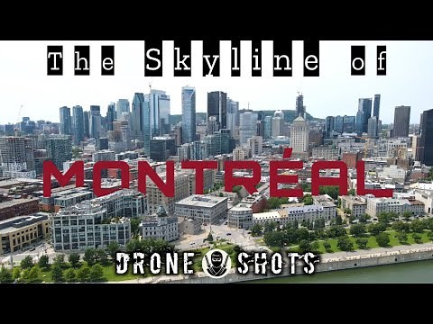 The SKYLINE of Montréal || Downtown MONTRÉAL Quebec || 4K Aerial Shots || 2023