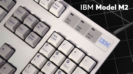 IBM Model M2 屈蹲弹簧键盘 打字音