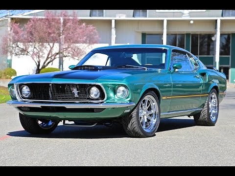 1969 Mustang Mach 1 Silver Jade (4k)