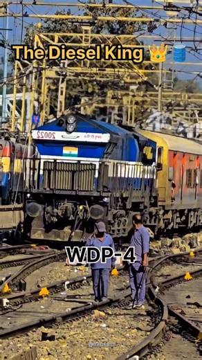 The Real King of Indian Railways? 👑🚂 | WDP-4 Diesel Power Status 🇮🇳 #shorts #indianrailways
