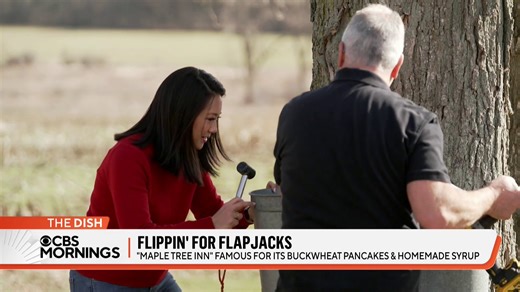 Despite its remote location, diners travel from across the world to visit Cartwright’s Maple Tree Inn — and it is only open nine weeks each year. Nancy Chen took a trip to western New York to see what makes the Cartwrights’ buckwheat pancakes and maple syrup so iconic. | CBS Mornings