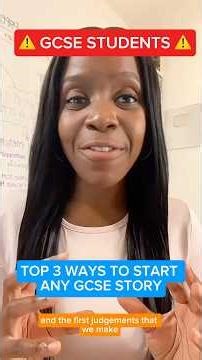 The ONLY 3 Ways to START a Grade 9 GCSE Story!