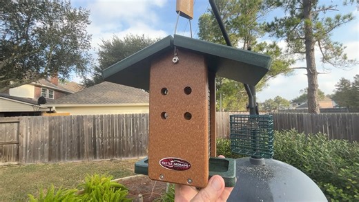 Excited to try my new hanging hopper bird feeder from Kettle Moraine Woodworking | Brent Koehn