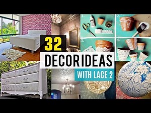 32 diy Decor ideas using lace #2 🎀