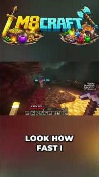 Minecraft Nether Build: Digging, Storage & Speed Boots! #shorts