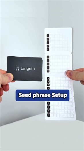 Tangem Wallet Setup With Seed Phrase in 1 Minute