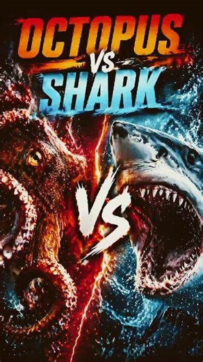 🐙 Octopus vs Shark 🦈 — Power vs Strategy#Shorts