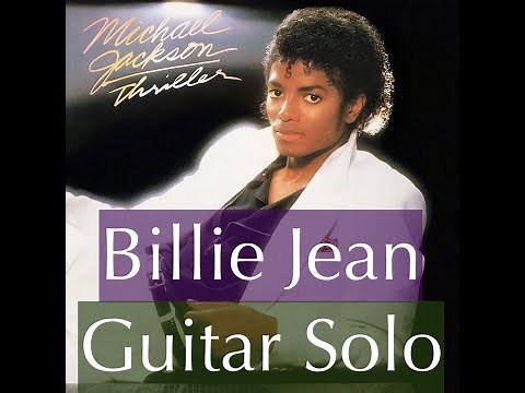 Guitar Solo 07 - Billie Jean - David Williams/Michael Jackson - Tutorial