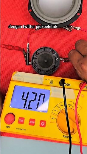 La impedancia en un Tweeter Piezoeléctrico #parlantes