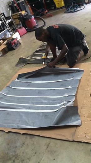 B body headliner install.