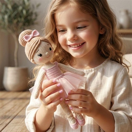 Ballerina Doll Amigurumi Crochet Pattern: Beginner Friendly PDF Download - Etsy