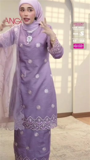 Stylish Baju Kurung Riena by Anggun Cotton