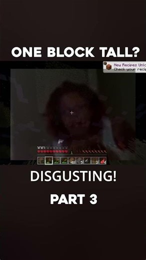 Minecraft, But one block tall #minecraft #challenge