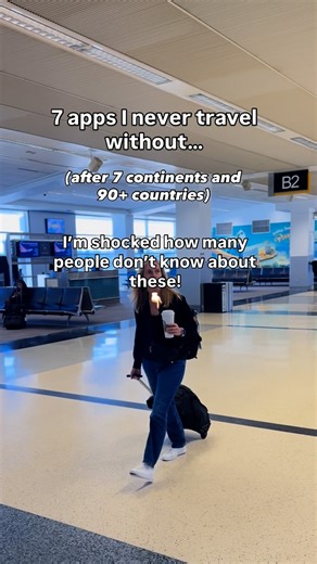 Lisa & Matt | Travel Tips + Hacks | 90+ Countries on Instagram: "Have you used any of these? (You will now!) 👇🏻 After 7 continents and 94 countries, I’ve tried them all. Yes, I use and love the regulars like Booking.com, Uber, and Airbnb. But these are the apps most travelers don’t know about - and I never travel without 👇 🧳 TripIt Keeps every confirmation number, flight, hotel, and activity in one place. No more digging through email at the airport. 📍 Wanderlog Plan trips, save ideas, and