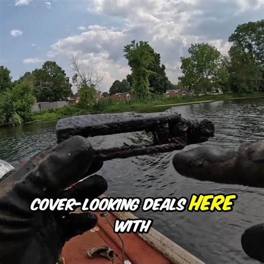 While magnet fishing, the search unearths a heavy chain link, saw blades, and a shovel's metal head. Discovering logging tools sparks curiosity about the site's history and past uses. Could this be a wood shop? So much stuff back here! #magnetfishing #treasurehunt #urbanexploration #history #loggingtools | The Fisher