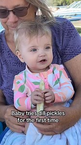 346K views · 3.2K reactions | Baby tries dill pickles for the first time  #reelsvideoシ | Blendedlikefamily | Facebook
