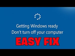 How to Fix Laptop Stuck on Getting Windows Ready Don't Turn Off your Computer (2025) ✅🔥