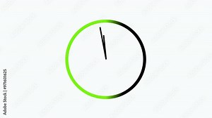 clock spinning animation,stop watch with alpha channel,accelerated time,fast clock icon on transparent background.
