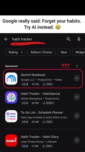 Google Just Replaced Your Habit Tracker With AI 😂🤖 #developer #programming #ai #gemini #habits #tech