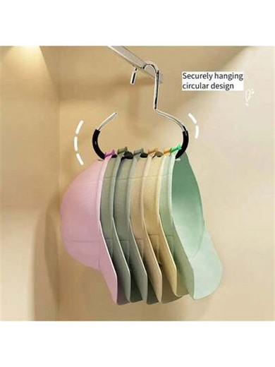 Space-Saving Metal Hat Rack Portable Alloy Steel Hanging Storage Rack For Baseball Caps And Headwear, Lightweight Dorm Room Organizer For Closet, Bedroom, And Wardrobe, Easy Access Cap Display And Sturdy Multi-Functional Space Saver For Home And Apartment Use | SHEIN