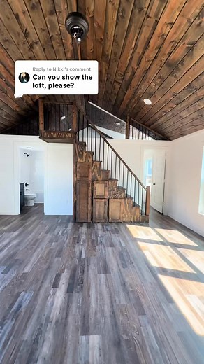 To those asking for the loft area! What you guys think? #modular #hometour #modularhomes | Tiny Home, Cabins, Sheds